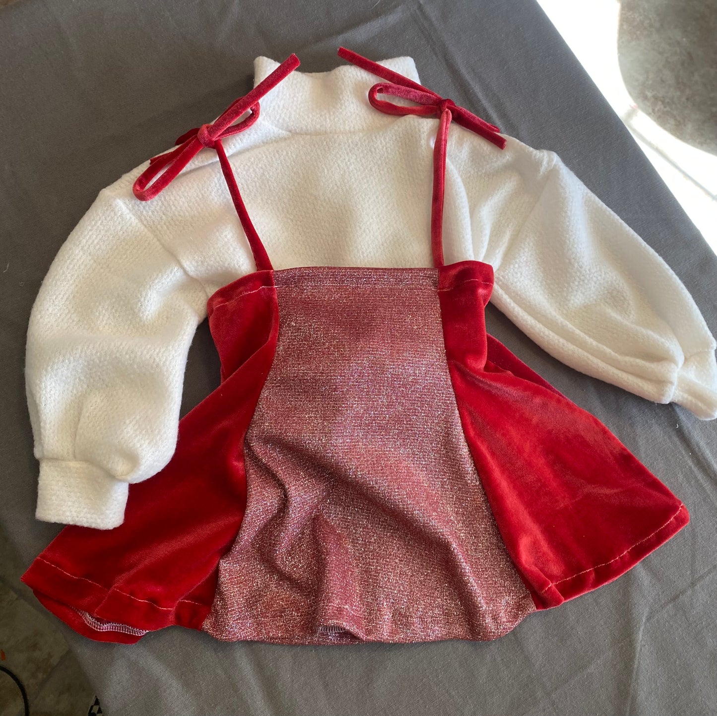 Red Skirt & Sweater