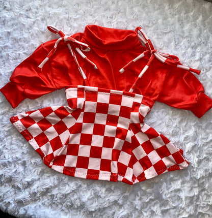 Peppermint Skirt & Sweater