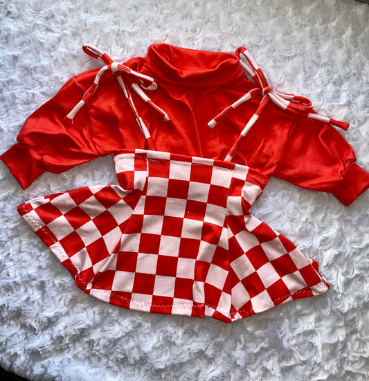 Peppermint Skirt & Sweater
